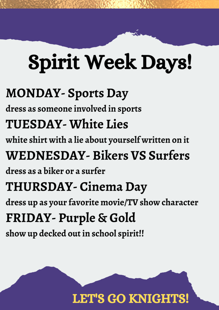 Middle/High School Spirit Week